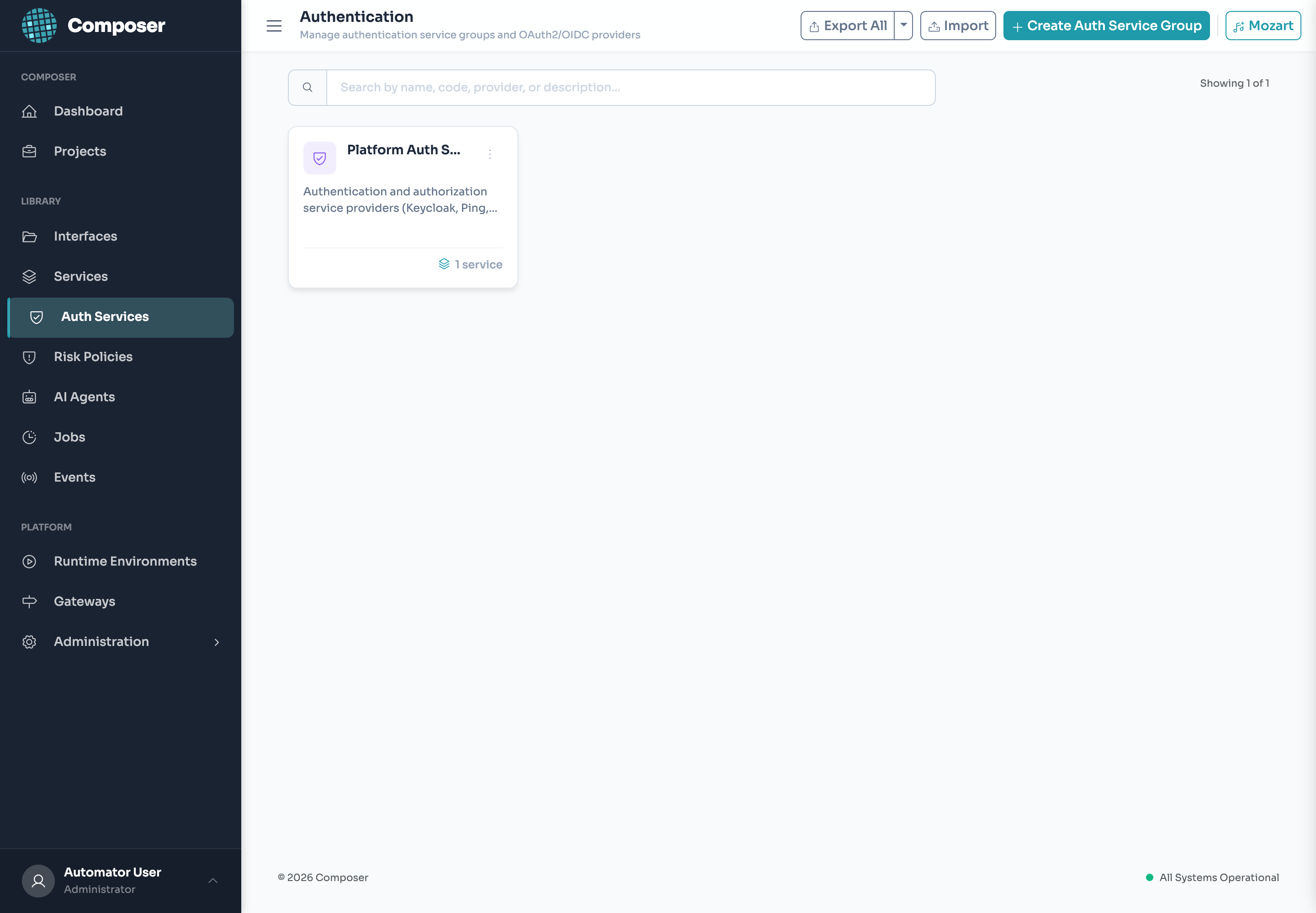Composer Auth Services