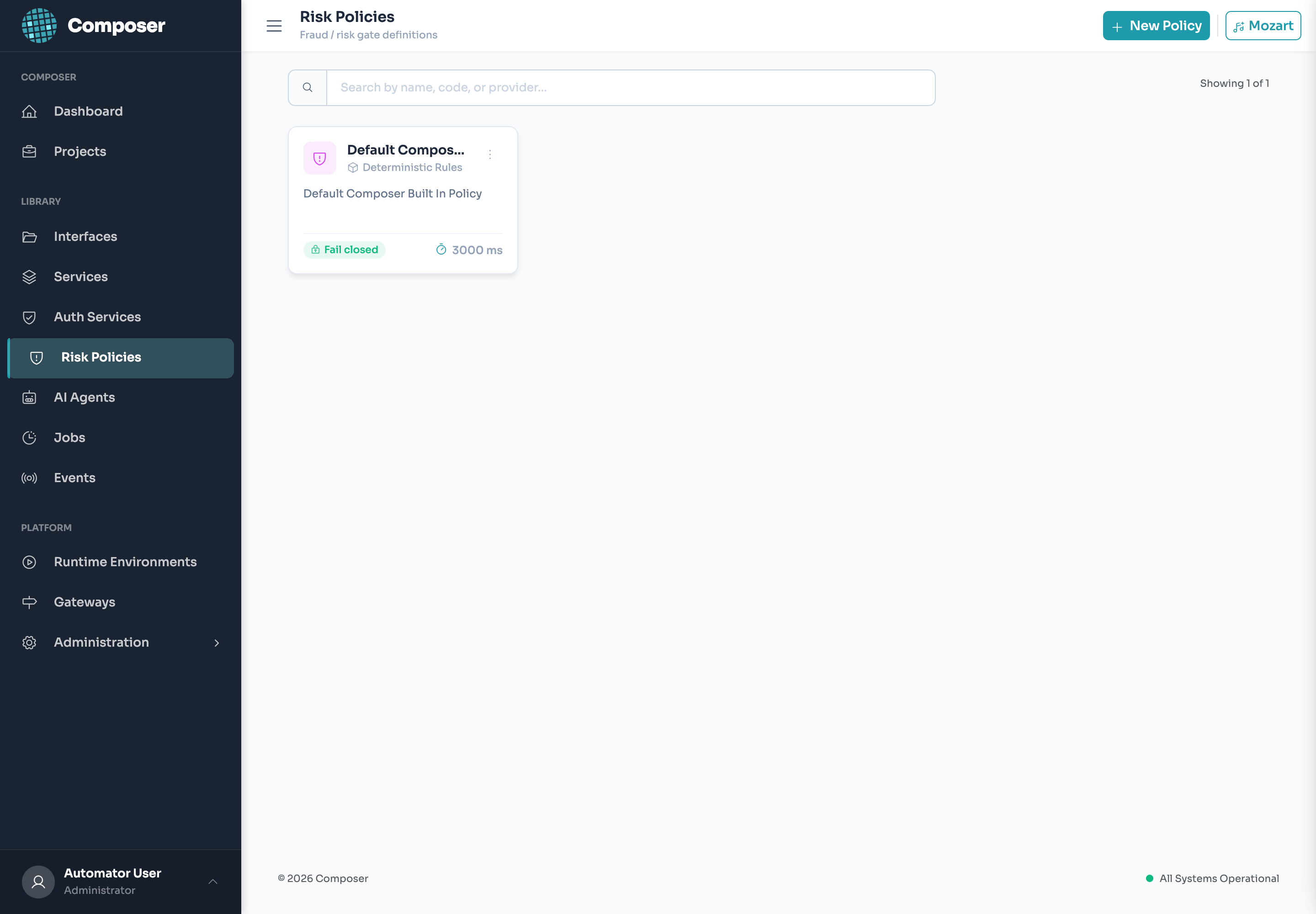 Composer Risk Policies